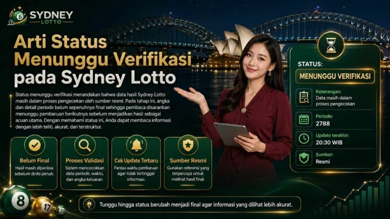 Arti Status Menunggu Verifikasi pada Sydney Lotto