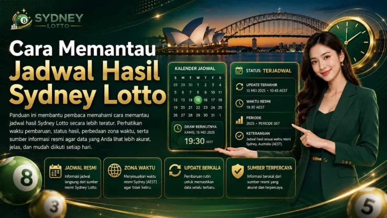 Cara Memantau Jadwal Hasil Sydney Lotto secara Tepat dan Teratur
