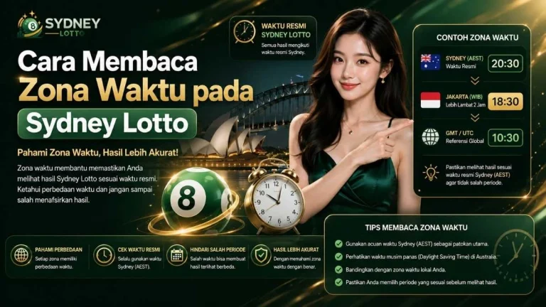 Cara Membaca Zona Waktu pada Sydney Lotto