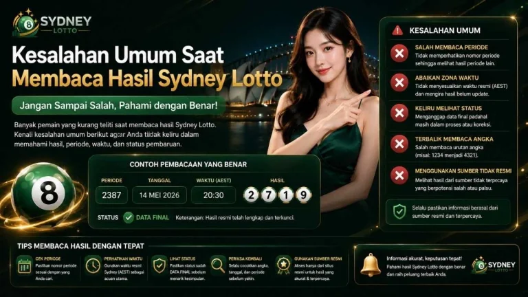 Kesalahan Umum Saat Membaca Hasil Sydney Lotto