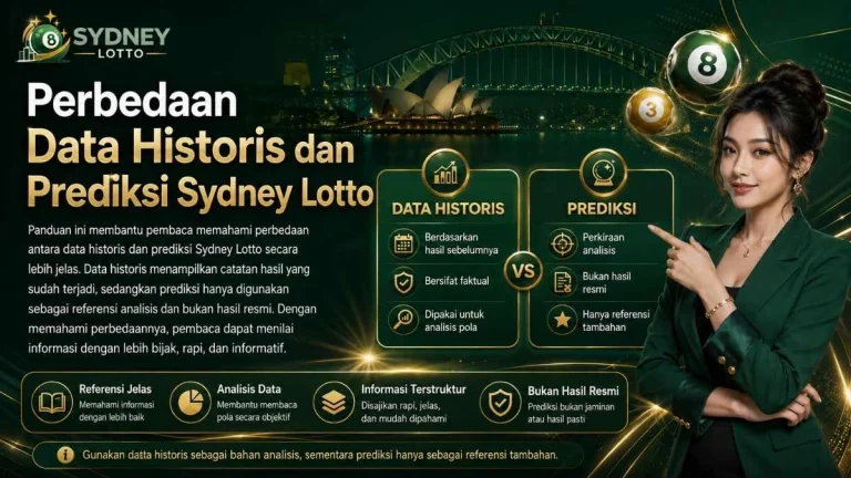 Perbedaan Data Historis dan Prediksi Sydney Lotto
